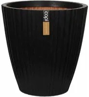 Capi Vaso a Cono Urban Tube 40x40 cm Nero KBLT801