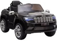 Macchina Elettrica per Bambini 12V con Licenza Jeep Grand Cherokee Nera