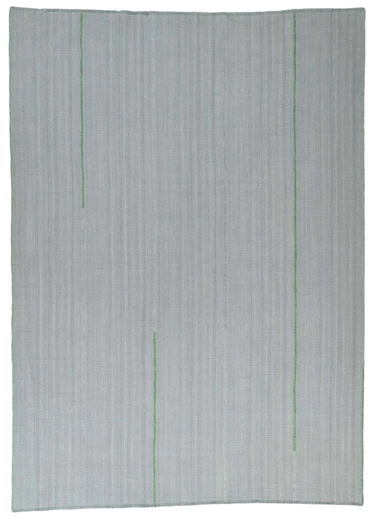 Kilim Tappeto 370x270 Nero (Iran) Tessuto A Mano