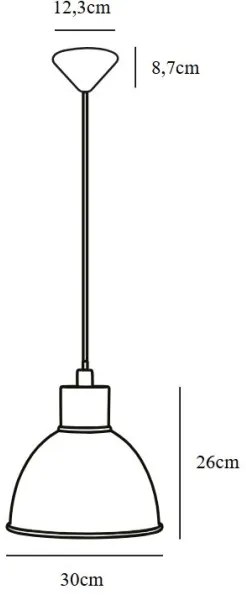 Nordlux - Lampadario a sospensione con filo POP 1xE27/60W/230V nero