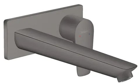Rubinetto per lavabo Talis E nero spazzolato satinato HANSGROHE H 11.2 cm