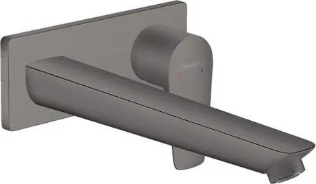 Rubinetto per lavabo Talis nero HANSGROHE getto laminare cristallino a canna alta