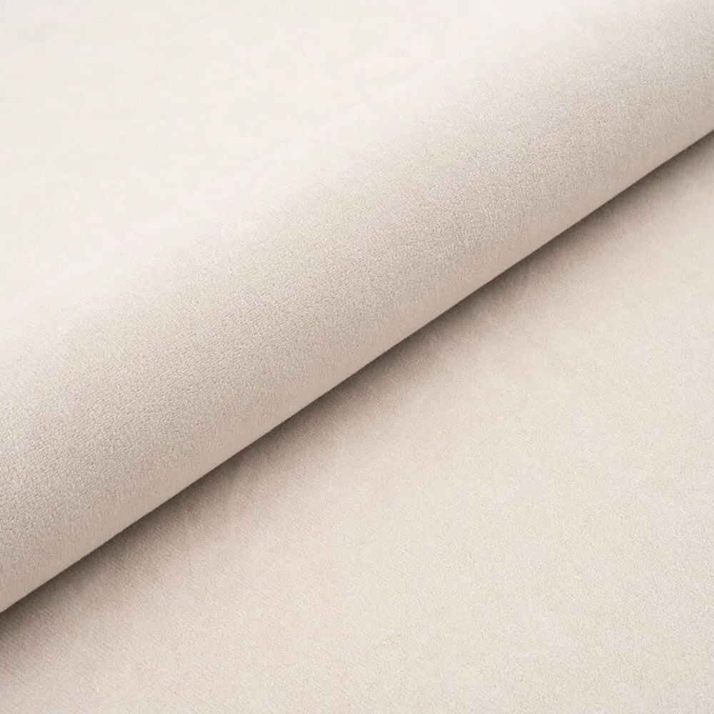 Letto matrimoniale imbottito crema con spazio contenitivo e rete 140x200 cm Mija - Maison de Rêve