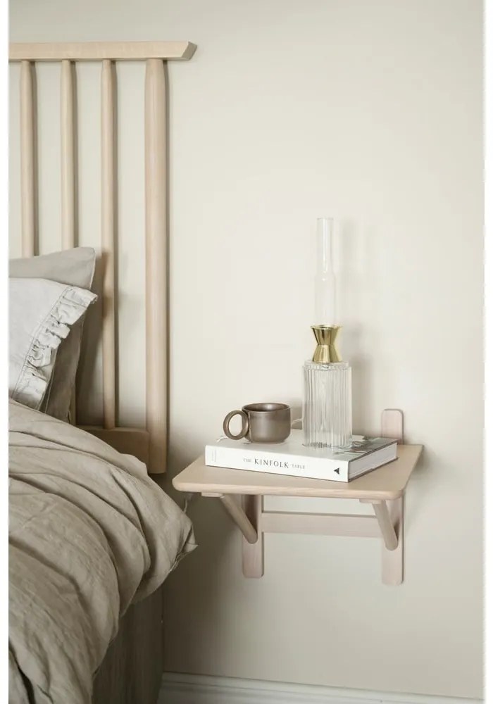 Comodino in rovere con mensole Camrose - Rowico