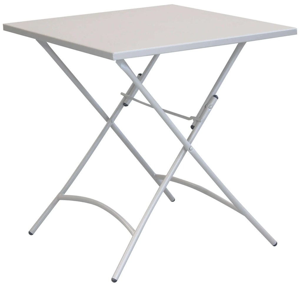 ROMANUS - set tavolo in metallo cm 70 x 70 x 72 h con 2 poltrone Romanus