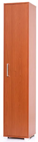 Scarpiera in legno nobilitato 1 anta ripiani interni H 189 cm Ciliegio
