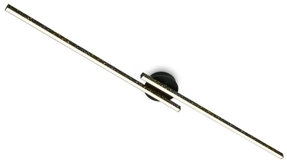 Briloner 3717-025 - Lampadario a plafone LED REY 2xLED/12W/230V nero