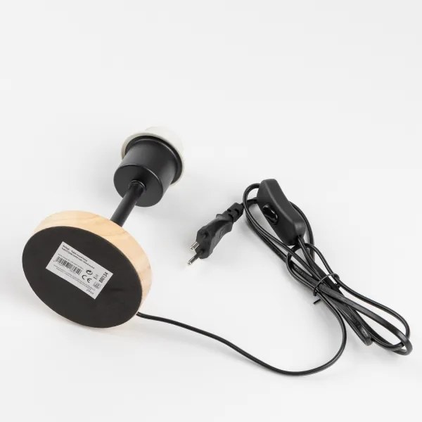 Brilagi - Lampada da tavolo NUBILA WOOD 1xE27/25W/230V quercia/Pompeiana rosso