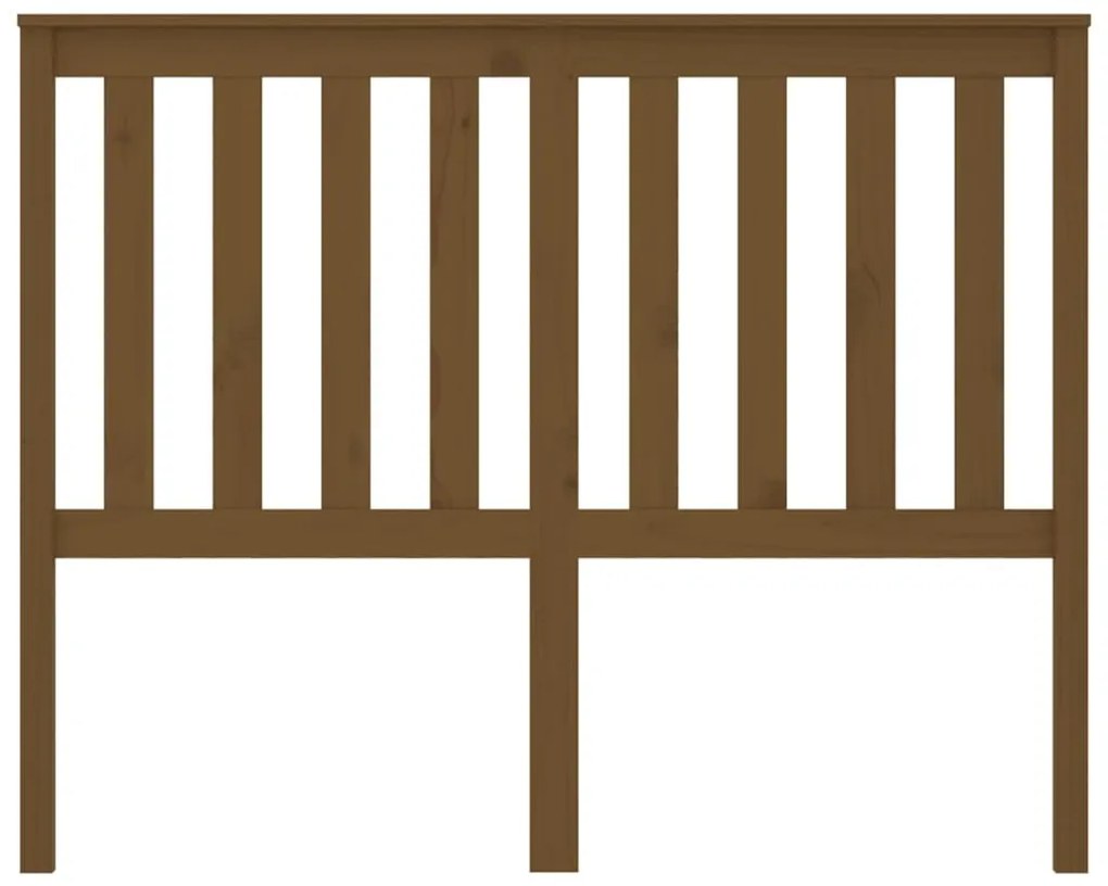 Testiera per letto miele 146x6x101 cm in legno massello di pino