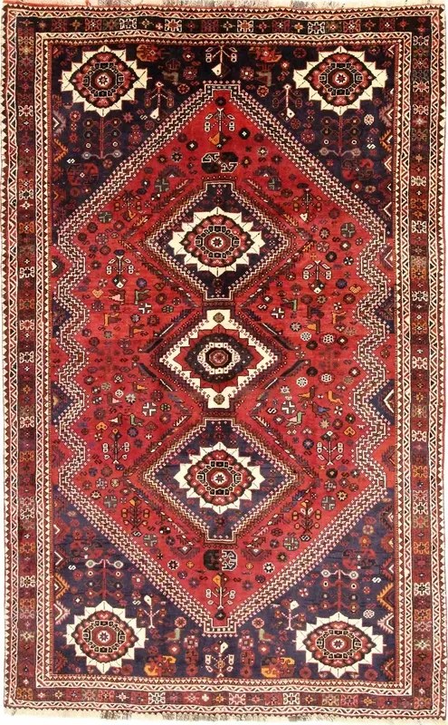 Gashghai Tappeto persiano 170x280 Rosso (Iran) Annodato A Mano