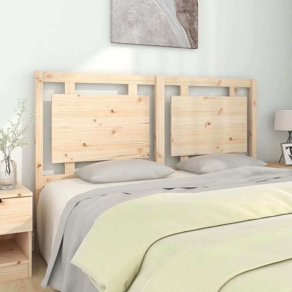 Testiera Per Letto 155,5x4x100 Cm İn Legno Massello Di Pino /