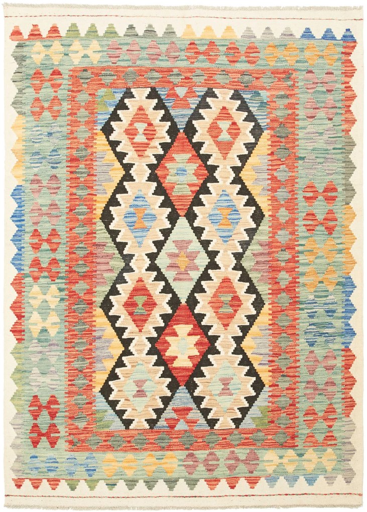 Kilim Tappeto 180x130 (Pakistan) Tessuto A Mano