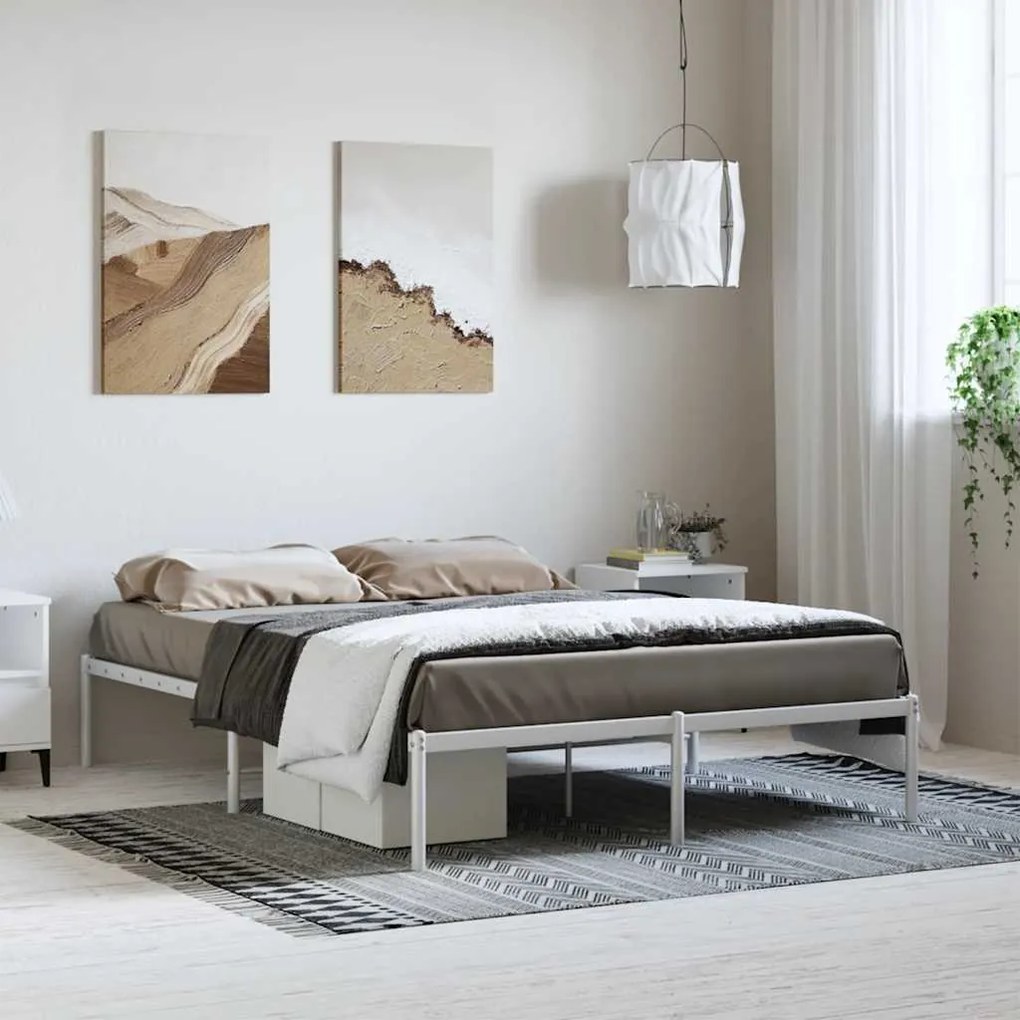 Giroletto İn Metallo Bianco 135x190 Cm /
