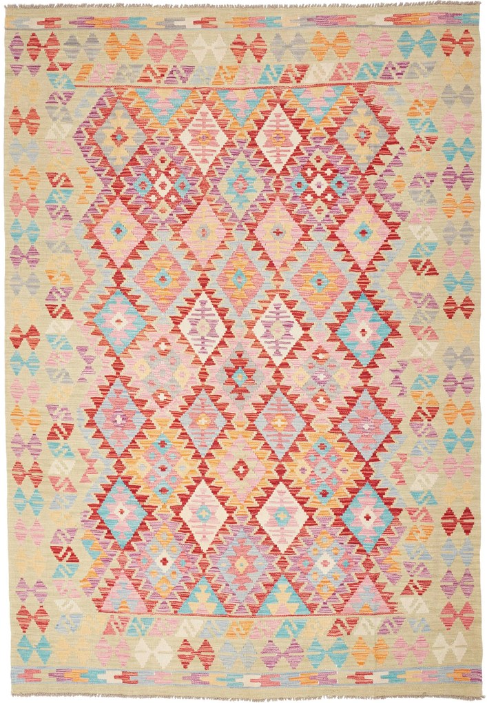 Kilim Tappeto 240x170 (Pakistan) Tessuto A Mano
