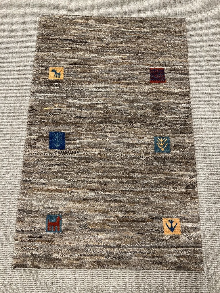 Gabbeh Tappeto 120 x 80 Marrone (Iran) Annodato A Mano