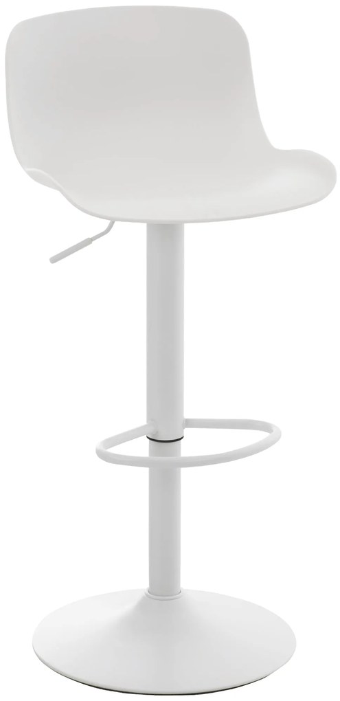 Sgabello Bar Altezza Regolabile Con Schienale Ergonomico - Stile Moderno E Resistente / Weiß