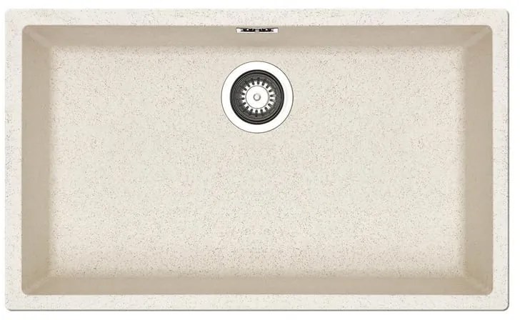 Lavello sottotop 1 vasca in fibra di vetro avena PYRAMIS Mistral L 40 x L 70 cm