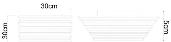 Globo 67347D1 - Plafoniera LED HAYDEN LED/15W/230V 3000K 30x30 cm