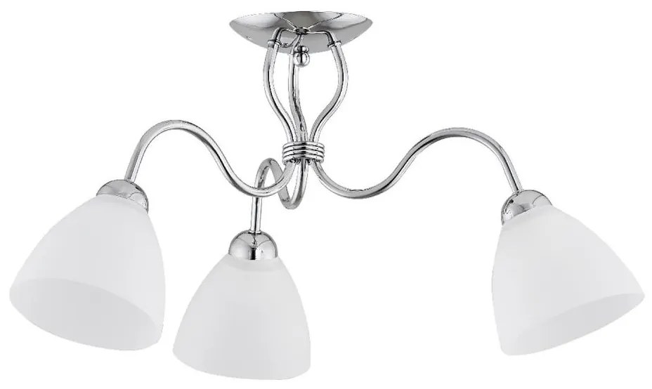 Lampadario a plafone ARIEL 3xE27/15W/230V cromo