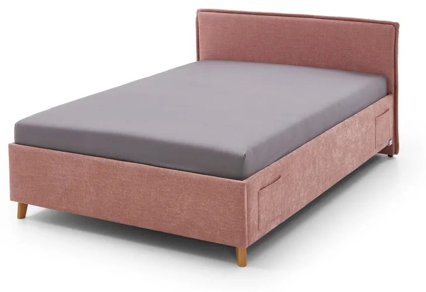 Letto per bambini rosa con contenitore 90x200 cm Fun - Meise Möbel