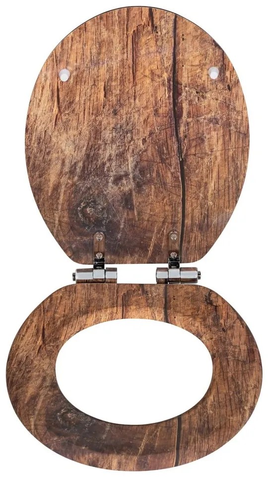 Sedile per WC con chiusura automatica 37 x 43 cm Rustic - Wenko