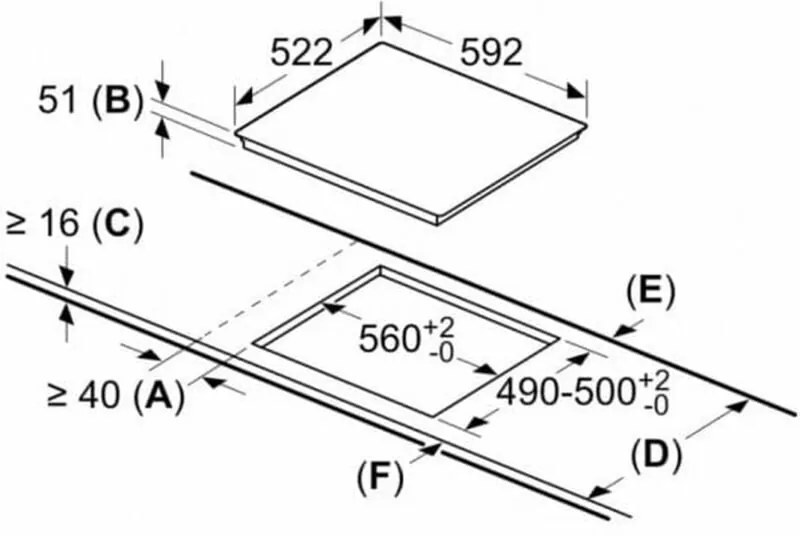 Piano Cottura ad Induzione BOSCH PID631BB5E 60 cm 7400 W 59,2 cm