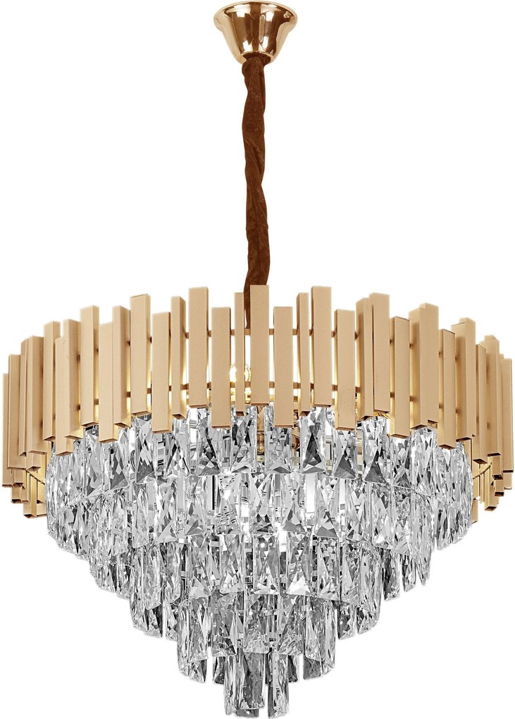 Lampada Cristal G053-CP 80CM Gold