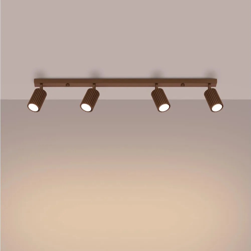 Brilagi - Faretto LED CRESTO 4xGU10/10W/230V marrone