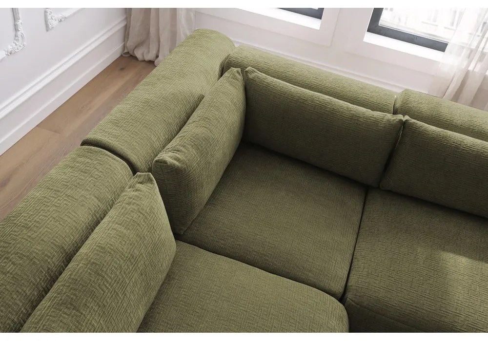 Divano angolare verde (variabile) Jeanne - Bobochic Paris