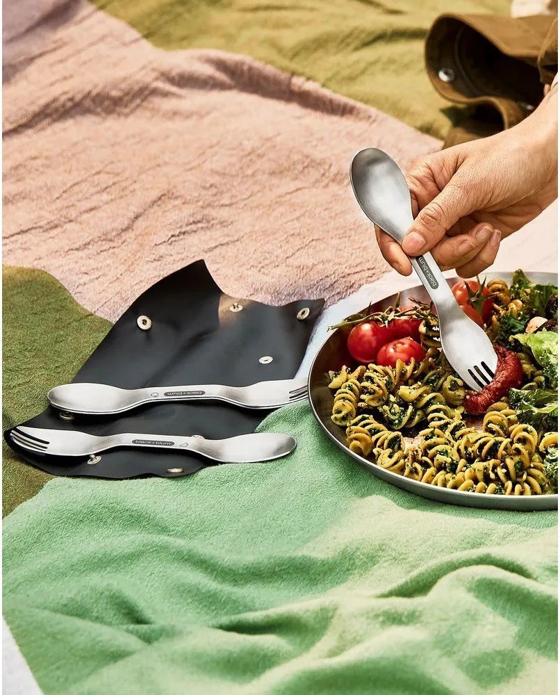 Set di forchette argentato in acciaio inox 4 pz Spork – Black + Blum