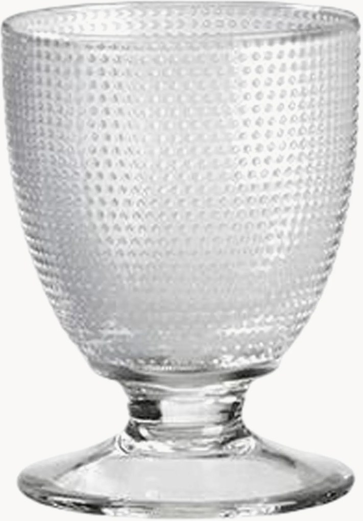 Set di 6 bicchieri da vino in vetro soffiato Trame