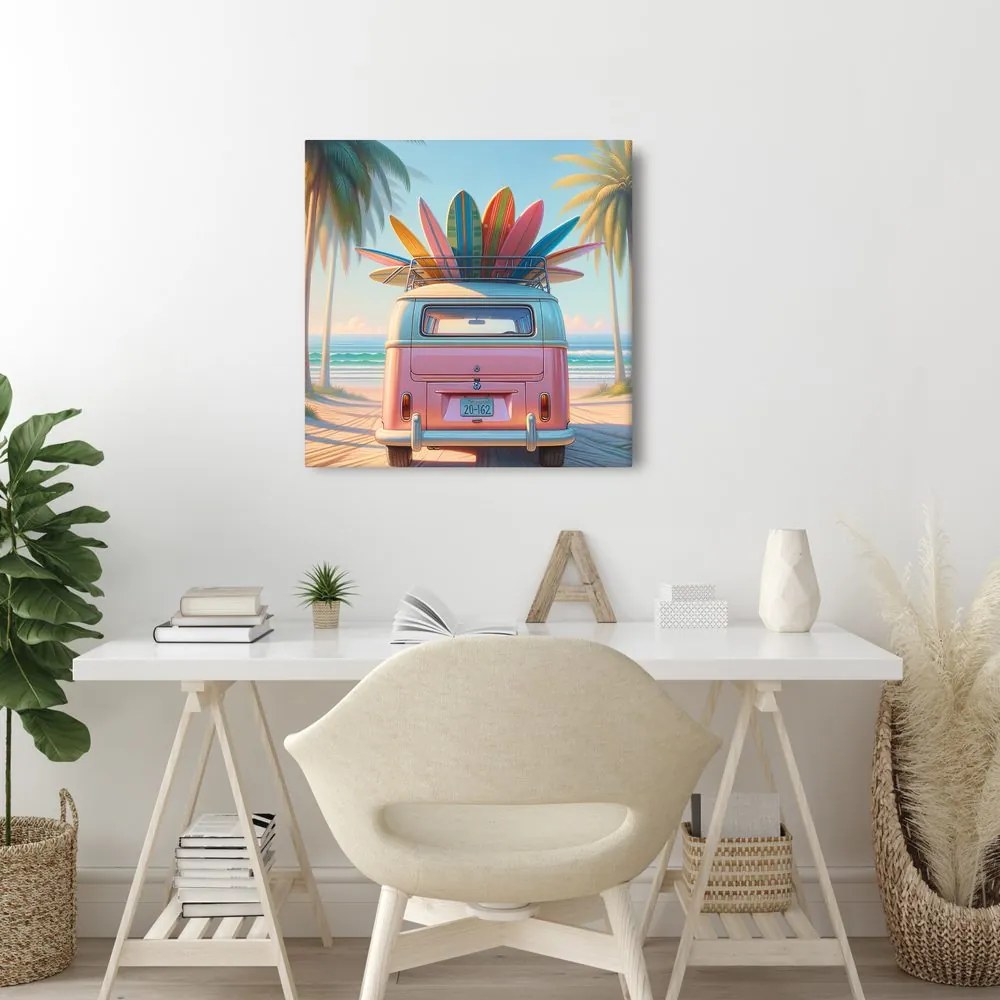 Quadro su tela – Viaggio retrò verso l’avventura