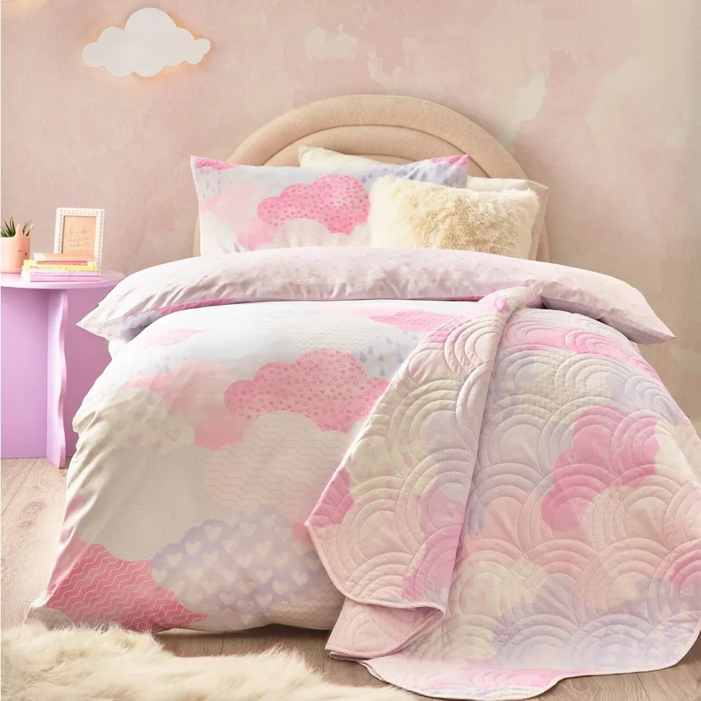 Biancheria da letto per bambini rosa in microfibra per letto matrimoniale 200x200 cm Soft as a Cloud – Catherine Lansfield