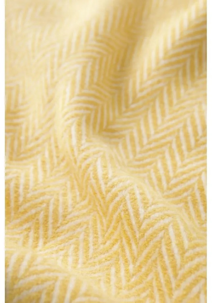 Plaid giallo miele con contenuto di cotone , 140 x 180 cm Skyline - Euromant