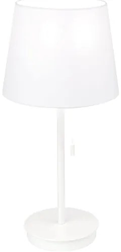Orion LA 4-1205/1 - Lampada da tavolo con porta USB LUDWIG 1xE27/40W/230V bianco