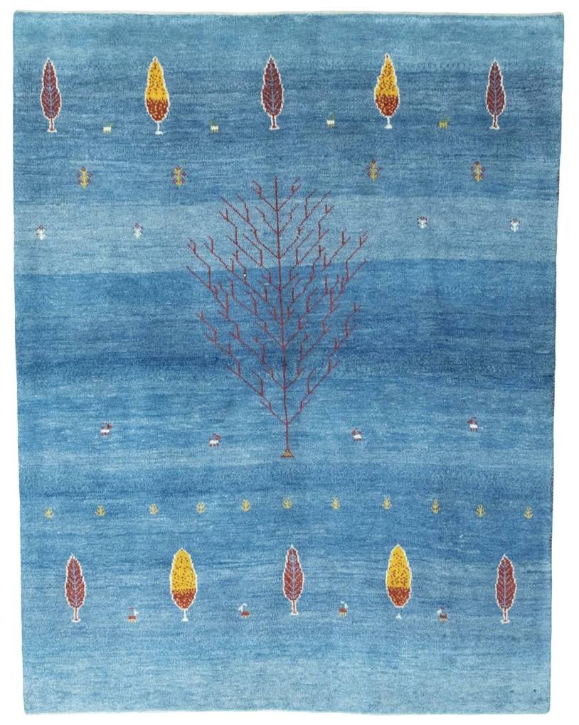 Gabbeh Tappeto persiano 160x200 Blu (Iran) Annodato A Mano