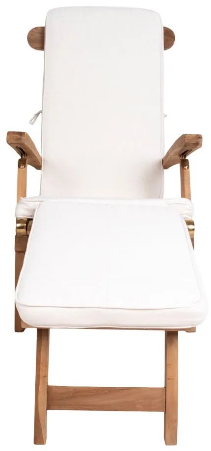 Cuscino di seduta in cotone bianco per sdraio da esterno Arrecife - House Nordic