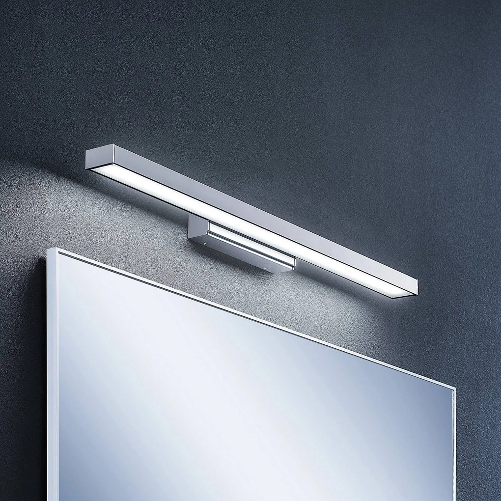 Applique da parete Alenia Lindby, Cromo / Argento, Bagno, Alluminio, Moderno, Applique