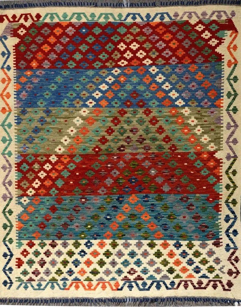 Kilim Tappeto 200x160 (Afghanistan)