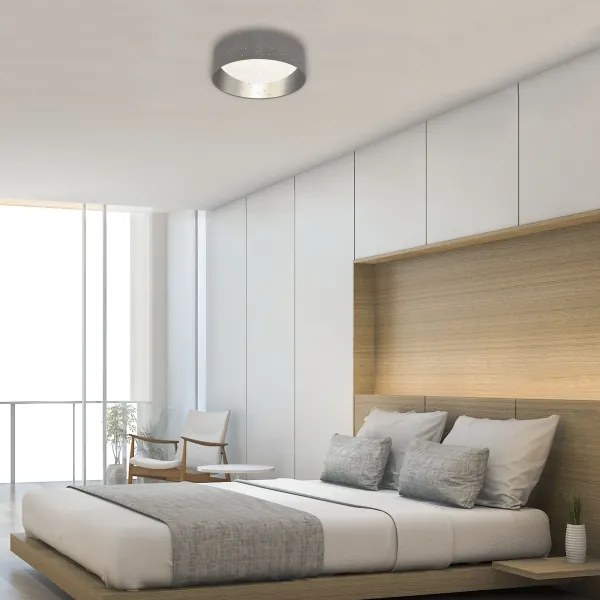 Briloner 3482014 - Lampada LED da soffitto STARRY LED/12W/230V grigio/argento