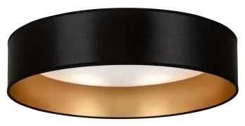 Duolla - Plafoniera LED ROLLER LED/24W/230V diametro 45 cm nero/oro