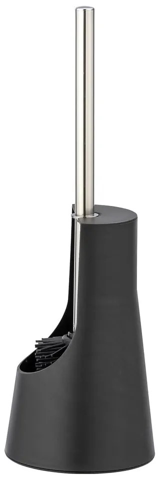 Spazzola per WC in silicone nero Arese - Wenko
