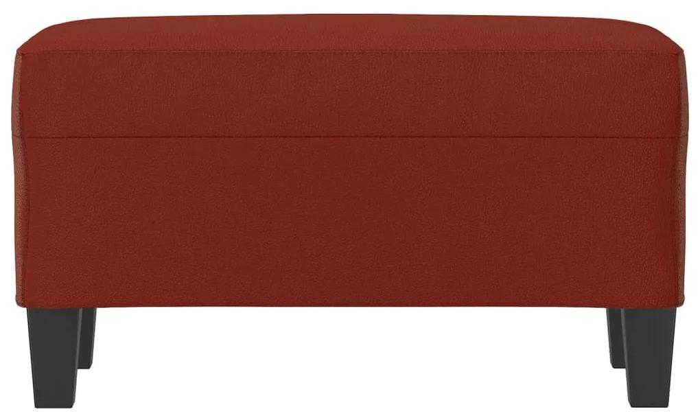Panca Rosso Vino 70x35x41 cm in Similpelle