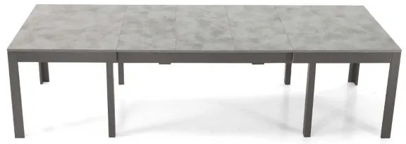 Tavolo in legno allungabile a 320 cm 12 posti FABIO Cemento