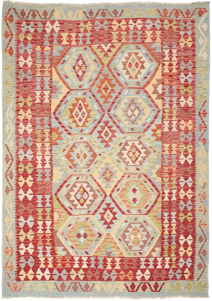 Kilim Tappeto 170x240 (Pakistan) Tessuto A Mano