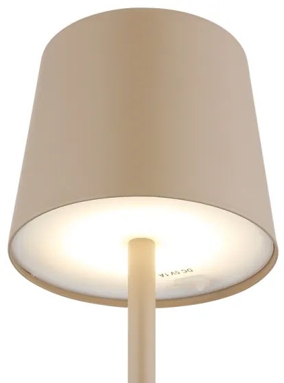 Globo - Lampada da tavolo LED Dimmerabile per esterni LED/2W/5V 3000/4000/6000K 2200 mAh IP44 crema