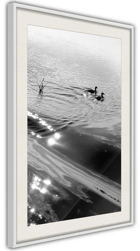 Poster Texture of Water Cornice Quadri Cornice d'oro con passe-partout, Larghezza x Altezza Home decor 30x45