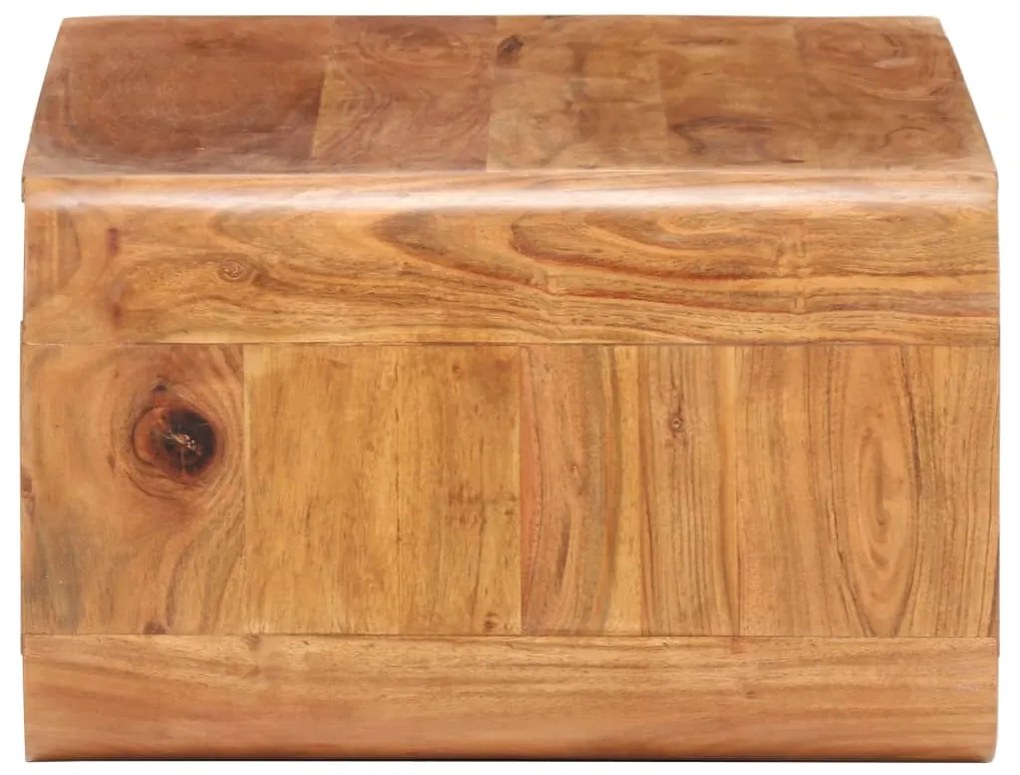 Tavolino da salotto 90x50x30 cm in legno massello d&#039;acacia