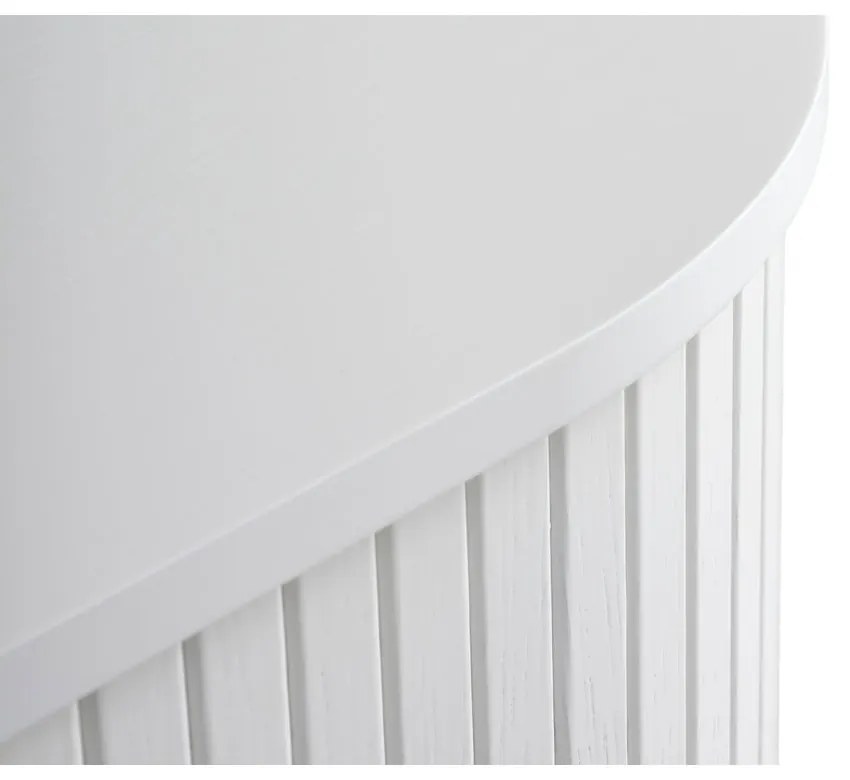 Cassettiera bianca con ante scorrevoli 180x76x45 cm Nola – Unique Furniture