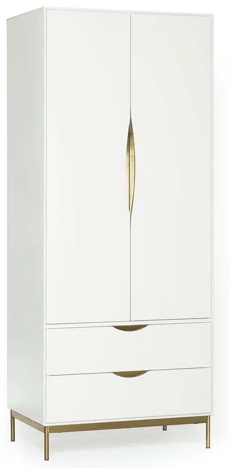 Armadio bianco 80x195 cm Kobe - Woodman